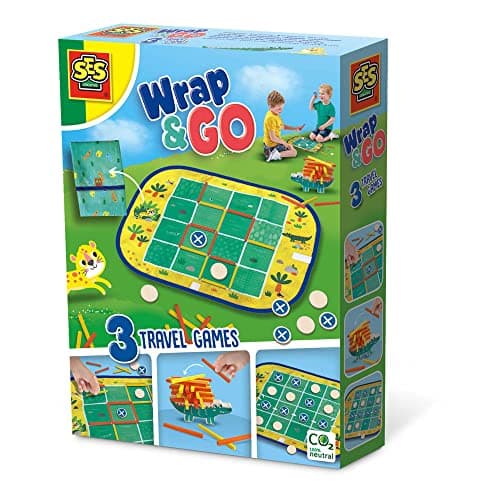 Image of SES Creative Wrap&Go travel games - Ludo - Quartet - Speed blocks
