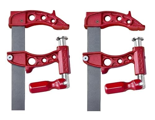 Image of Piher Maxipress F Screw Clamp, Set of 2, High Performance Clamp, 1000 kg Clamping Force, Protected Thread, Ideal for Welding (30 cm)