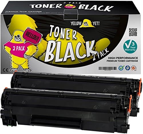Image of YELLOW YETI CE278A 78A (2,100 Pages) 2 Compatible Toner Cartridges for use with LaserJet Pro M1536 MFP M1536DNF P1560 P1566 P1600 P1606 P1606DN i-SENSYS LBP-6200D [3 Years service]