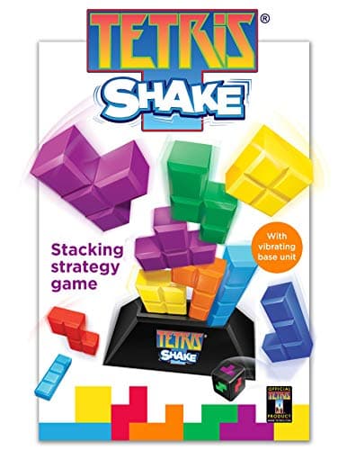 Image of IDEAL | Tetris Shake: Stacking strategy game with vibrating base | Strategy Game | Tetris | For 2 Players | Ages 6+