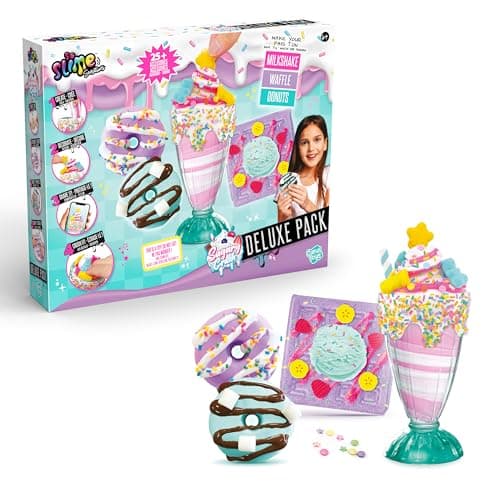 Image of So Slime Sensations Canal Toys Sugary Crush Deluxe Pack - Dessert Slime Kit Milkshake, Waffles and Donuts with 25+ Accessories - Slime to Decorate and Crush - Slime Toy for Children 6 Years+