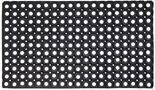 Image of VL Rubber Door Mat 50x100cm – Textured Drainage Door Mats Outdoor with Quick-Dry Channels – Multi-Purpose Outdoor Mat for Entryway, Garden, Mudroom, Shed or Porch (Pack of 1)