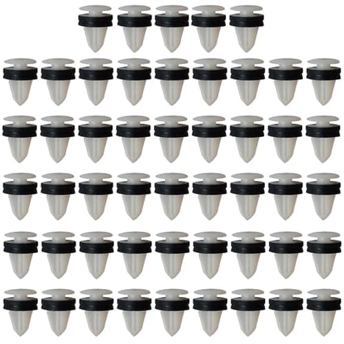 Image of Bohaner 50 Pcs Exterior Door Moulding Trim Clips for Connect Custom (2012-On), ABS Panel Push Rivets Fasteners with Sponge Pads, Replaces OEM 5255437 / W716507-S300