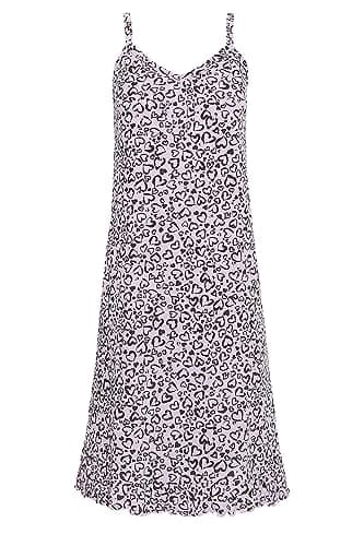 Image of PixieGirl Petite Purple Animal Heart Print Pintuck Chemise Petite