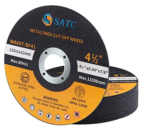 Image of SATC Cutting Discs for Angle Grinder 20-Piece Durable 115mm Metal Cutting Disc Ultra Thin 1mm for Fast & Precise Cutting of Steel, Iron, Aluminum, & Ferrous Metals