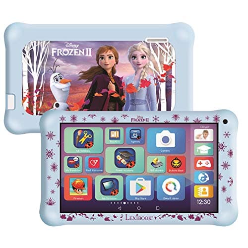 Image of LEXIBOOK MFC149ENY LexiTab Master Bundle - 7" Kids Tablet with Learning apps, Games & Parental Controls – Bundle with Frozen 2 Protective Case & Headphones
