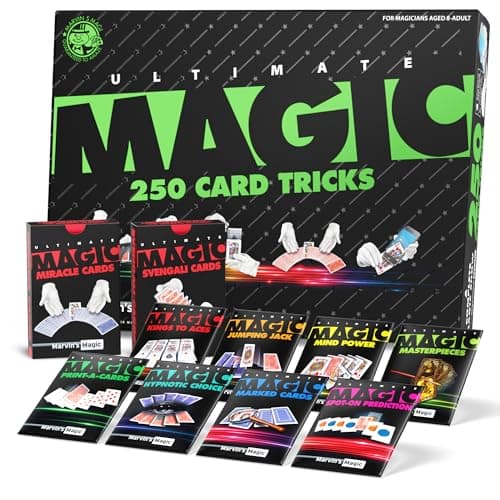 Image of Marvin's Magic - Ultimate 250 Card Tricks Set | Children and Adults Magic Card Set | Includes Illustrated Guide | Suitable for Age 8+