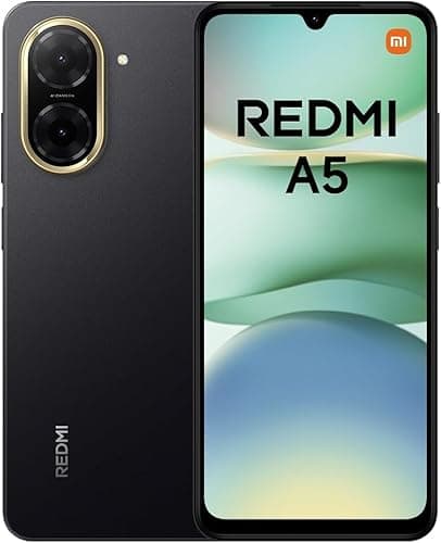 Image of Xiaomi Redmi A5 Smartphone, 3GB+64GB, Super Clear 32MP AI Camera, 5200mAh Battery, Powerful Octa-core Processor, Immersive 6.88" 120Hz Display, Midnight Black(No Power Adapter Included)