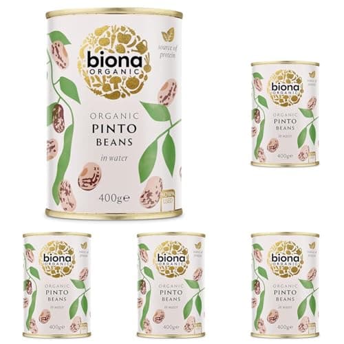 Image of Biona Organic Pinto Beans, 400 g (Pack of 5)