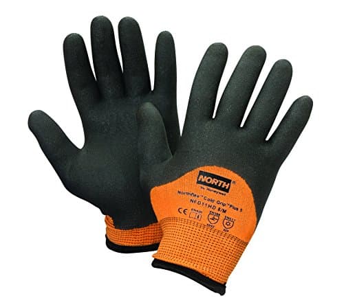 Image of North by Honeywell NFD11HD/8M Northflex Cold Grip Plus 5 Cut-Resistant PVC Palm-Coated Gloves, Size 8/Medium