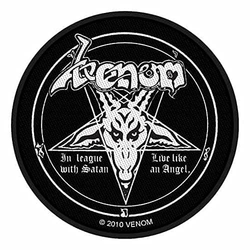 Image of Venom - In League with Satan Patch - Black Metal Badge