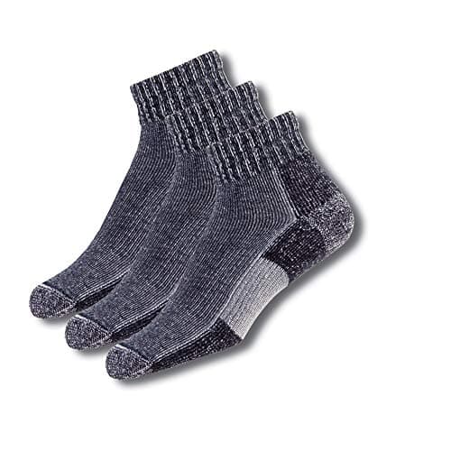 Image of Thorlos Unisex's Trmx Max Cushion Trail Hiking Ankle Socks Running, Charcoal (3 Pair Pack), Large (Pack of 3)