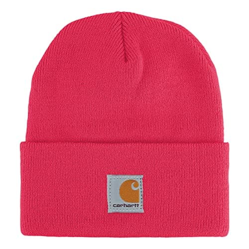 Image of Carhartt Kids' Acrylic Watch Hat Cold Weather, Pink, 8-14 Years