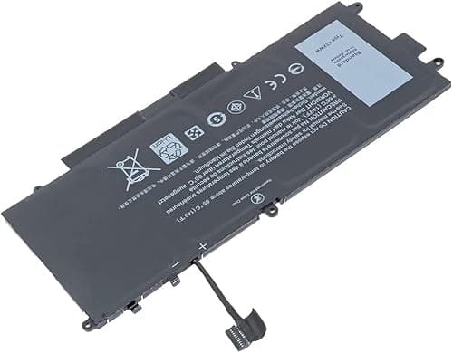Image of 7900mAh/60Wh Laptop Battery Compatible for Dell 6CYH6 Latitude 12 5289 7389 7390 2-in-1 E5289 L3180 N003L7390-C-D1606FTCN N012L7390-C-D1706FTCN 725KY K5XWW N18GG