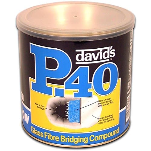 Image of U-POL Isopon P40 Fibre Glass BodyFiller 1L Used on Bare Steel And Original Paint Repairs Damaged Body Panels Very Durable Waterproof Can be Over Painted
