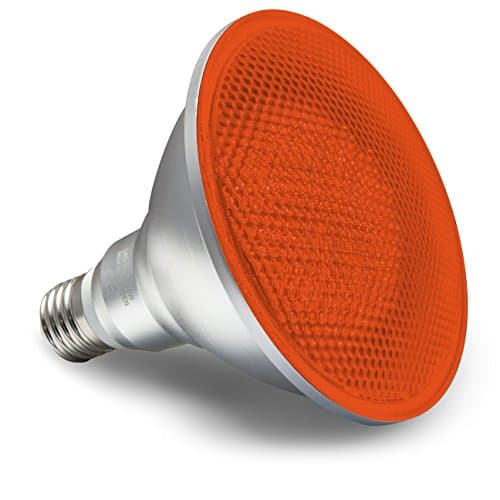 Image of Long Life Lamp Company PAR38 LED Light Bulb RED 15w Reflector Bulb E27 Edison Screw Spotlight Super Bright IP65 Outdoor Garden Spike Light Bulb