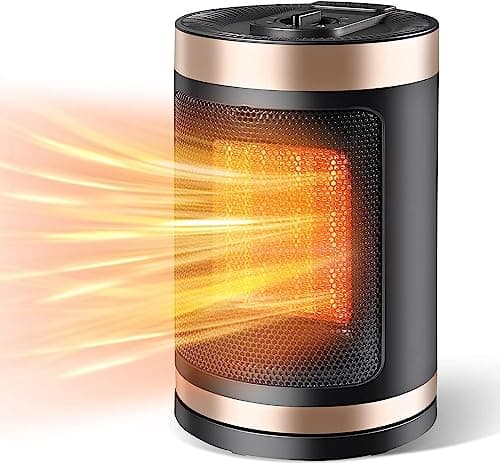 Image of Space Heater Portable, 750/1500W Electric Fan Heater Energy Efficient, Heaters for Home Slient, Room Ceramic Heater & Cooler Fan 2 in 1 with Overheat & Tip Over Protection for Home Bedroom Office