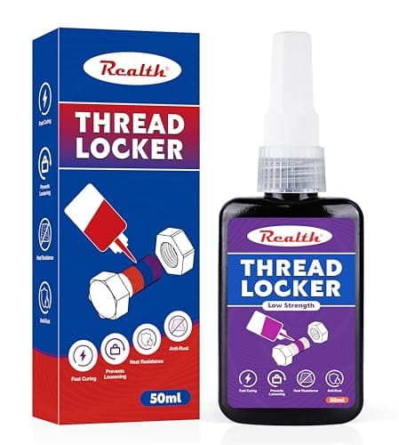Image of Realth Thread Lock Purple 50ml | Low Strength Threadlock | Removable Threadlocker | Lock & Seal Nuts Bolts Metals - Against Losening and Leakage