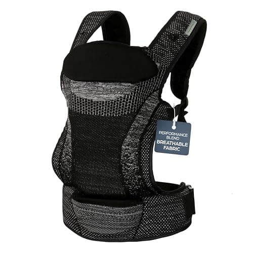 Image of Dreambaby Inspire 3-Position Baby Carrier Newborn to Toddler, 8-33lb Front & Backpack Style Infant Carrier, Breathable Knit Fabric, Comfortable Head Support, Built in Storage Bag for Parents On the Go