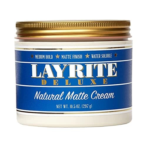 Image of Layrite Natural Matte Cream 297g | Medium Hold | Water Soluble | Matte Finish