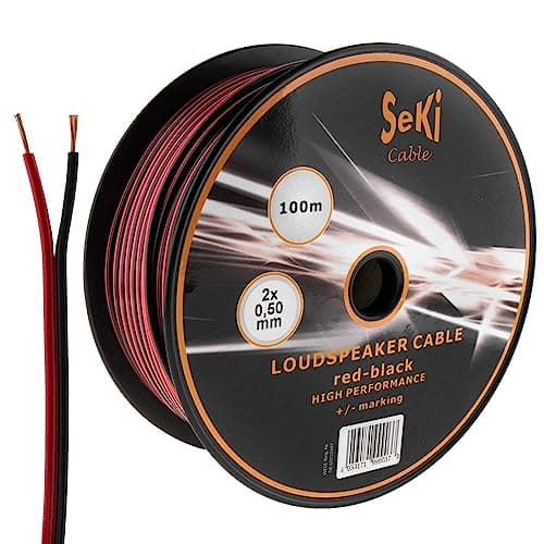 Image of SeKi Speaker Cable 100m Red/Black CCA Audio Cable Box Cable