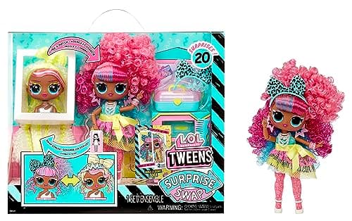 Image of L.O.L. Surprise Tweens Surprise Swap Series - Curls-2-Crimps Cora - Fashion Doll with 20+ Surprises Including Styling Head and Fabulous Fashions and Accessories – Great for Kids Ages 4+