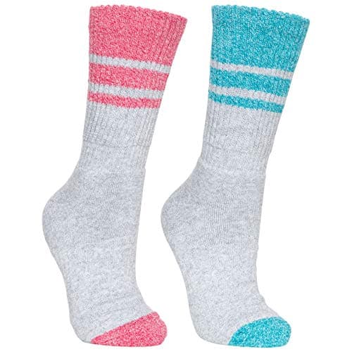 Image of Trespass Womens Walking Socks Anti Blister Tacter Inner Lining 2 Pack Hadley