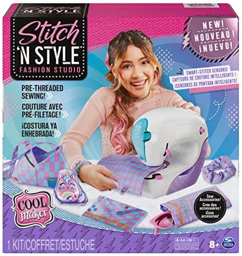 Image of Cool Maker Stitch n Style Fashion Studio - Easy Sew No Thread Sewing Machine with 6 Projects for Kids Ages 8+