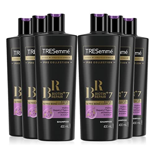 Image of Tresemme, Cleansing Biotin Shampoo, Hair Care For Women, Repairs And Moistuiriserises Damaged Hair, Softens And Cleans All Hair Styles And Colours (6 x 400 ml)