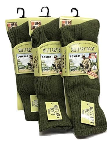 Image of PINK (UK) Men's Army Military Patrol Boot Socks Thermal Long Hiking Socks Heat Tog Cushioned Sole Size 6-11 (3)