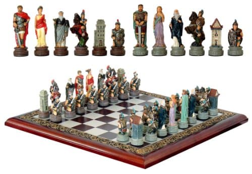 Image of Medieval Knight 32 Piece Chess Set 16"L, 93610 By Ack