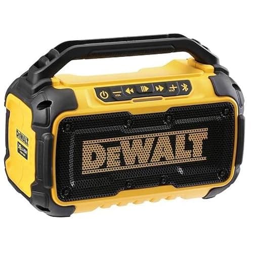 Image of Dewalt DCR011-xj Bluetooth® Speaker 10.8-54V Li-ion Bare Unit, Yellow