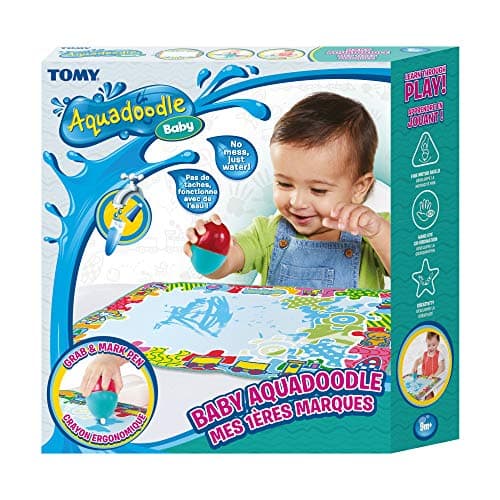 Image of Aquadoodle Baby Water Doodle Mat, Official Tomy No Mess Colouring and Drawing Game, Baby Water Mat Suitable for Babies, Boys and Girls from 9 Months, 1, 2, 3 Plus Year Olds