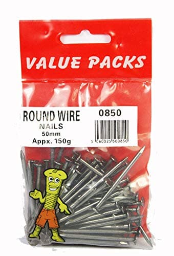 Image of 2 inch DIY Nails (5cm), Round Wire Nails 50 mm 150g Pack
