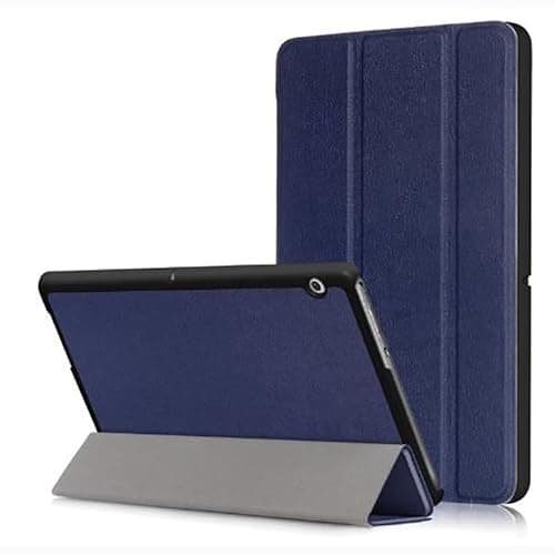 Image of Case for Huawei MediaPad T3 10 2017 Tablet 9.6 inch (AGS-W09 AGS-L09 AGS-L03),Ultra-thin PU-Leather Hard Shell Cover for Huawei MediaPad T3 10 2017 Tablet 9.6 inch (AGS-W09 AGS-L09 AGS-L03) (blue)