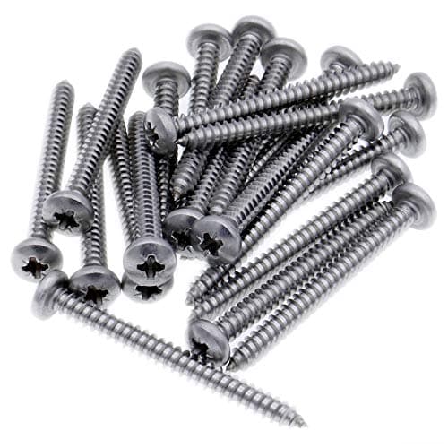 Image of No.7 x 0.625 (3.9mm x 16mm) Pozi Pan Self-Tapping Screw - Stainless Steel (A2) (Pack of 20)