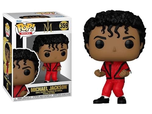 Image of Funko Pop Michael Jackson + Protector: Pop! Rocks (Bundled with ToyBop Box Protector Collector Case) (Thriller)