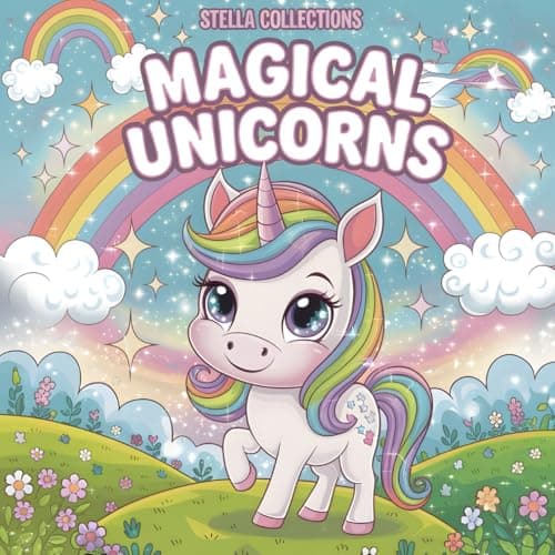 Image of Magical Unicorns: A Coloring Book for Kids Aged 3–9: Adorable Unicorns, Rainbows, and Imaginative Worlds to Color