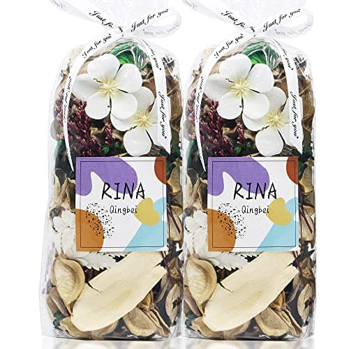 Image of Qingbei Rina Spring Pot pourri Bags,Vanilla Scented Pot pourri Bowl Filler Dried Flower, Home Fragrance Sachet of Petal, White Vase Decor,240g |2 Bags