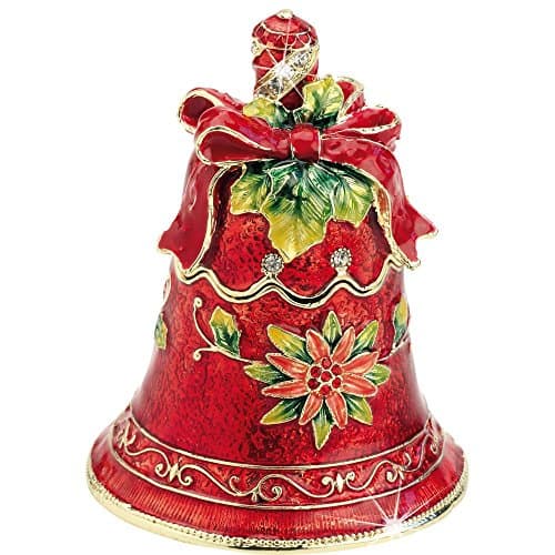 Image of Arora Craycombe Trinkets-Red Christmas Bell, Multicolour, One Size, 6027