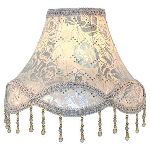 Image of Eastlion Retro Palace Pendant Light Shade Handmade Pendant UNO Table Lamps,Floor Lamps,Wall Lamps lampshade,Suitable for E14/E27 Lamp 12x30x23cm Silver Rose