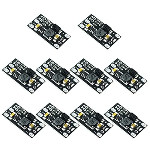 Image of DollaTek 10Pcs Multifunctional DIY Mini DC-DC Lithium Battery Boost Module Step Up Board Converter 3.7V to 12V Voltage Regulator Adjust 5V/8V/9V LED Indicator