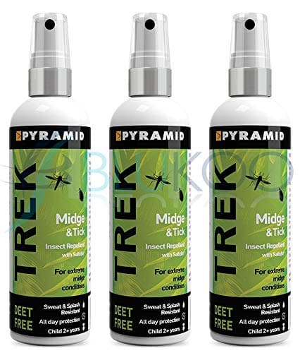 Image of Pyramid Trek Midge and Tick Pest Repellents (3 Bottles, One)