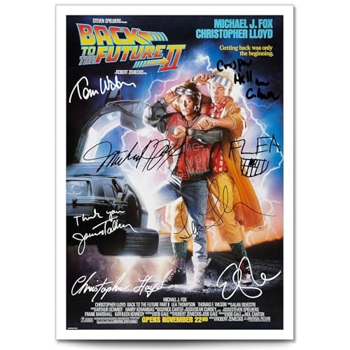 Image of Mounted Gifts Back To The Future Part 2 Movie Cast Signed A4 Poster Photo Print Framed Autograph Gift 1989 Film John Candy (POSTER ONLY)