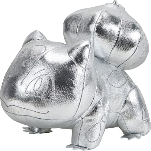 Image of Pokemon 674 PKW0237 EA Pokemon 25th Celebration 8" Silver Bulbasaur Plush, Sliver