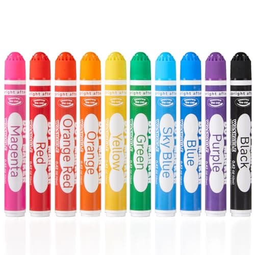 Image of Shuttle Art Bingo Dabber Pens, 10 Colours Dot Markers for Toddlers, Washable Markers for Kids and Preschool Children, Non-Toxic Water-Based Paint Pens for Kids, Early Education Art Supplies