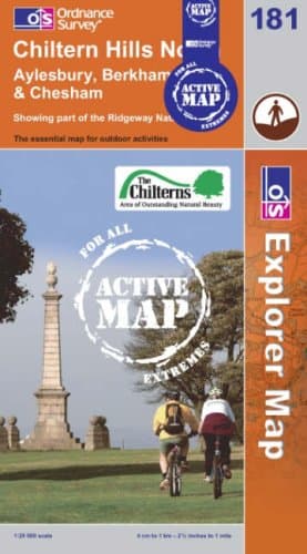 Image of Chiltern Hills North: Sheet 181 (OS Explorer Map Active)