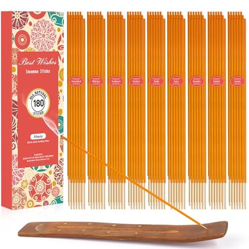 Image of Incense Sticks Multipack Gift Set | 180 Sticks With Incense Holder | 9 Fragrance, Sandalwood,White Sage,Lavender,Vanill,Patchouli, Incense for Home Indoors Outdoor Garden Yoga