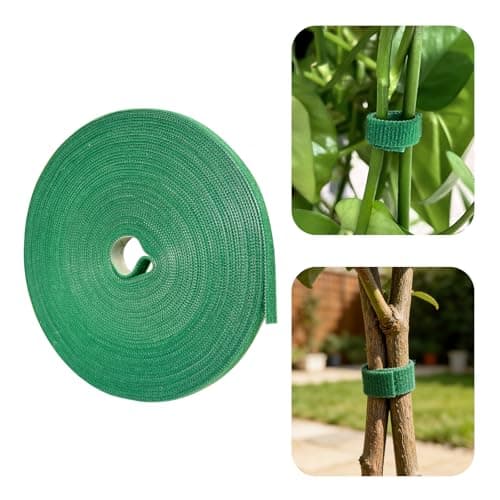 Image of Christmas Holiday Garland Ties Hook and Loop Decorative Wreath 50FT Roll Cuttable Nylon Cable Straps for Christmas Halloween Banister, Railings, Stairs or Lamp Posts Outdoors Decoration(Green)