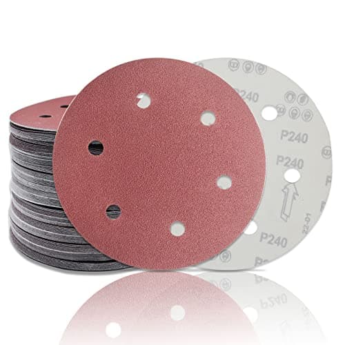 Image of 225mm Sander Disc 120 Grit 6 Holes, Hook and Loop Disc 225mm Sanding Pads for Drywall Sander for Grinding Giraffe(20 Pcs)